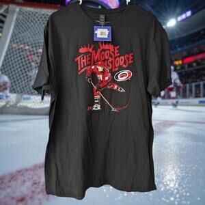 New Carolina Hurricanes Mikko Rantanen Moose Is Loose NHL Hockey L Tee BreakingT